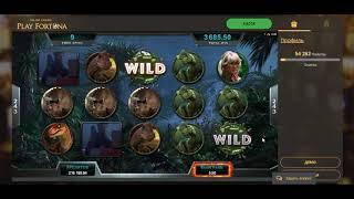 MEGA BIG WIN JURASSIC PARK/ занос в казино Play Fortuna
