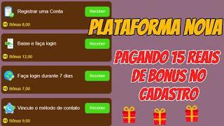NOVO CASSINO PAGANDO 15$ NO CADASTRO! SAQUE FREE