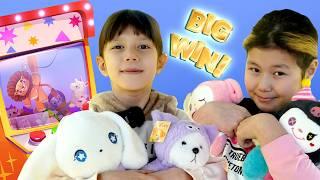 Игровые автоматы с игрушками Аиша и Айлин проверяют удачу