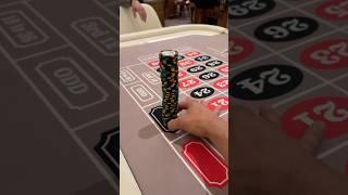I bet $5800 on ONE spin of roulette! #casino #gamble #gambling #lasvegas #roulette