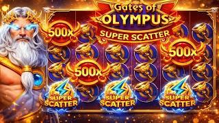 МОЩНЫЙ КОНЕЦ!!! СЛОВИЛ МАКСВИН ЗА 1 СПИН!!! GATES OF OLYMPUS SUPER SCATTER!!! ЗАНОСЫ НЕДЕЛИ!!!