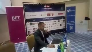 Доклад DIMITAR MUHOVSKI на CASINO FORUM BATUMI Казино Форум Батуми
