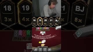 MASSIVE INSANE BLACKJACK WIN! #casino #blackjack #bigwin #funny