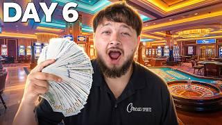 Gambling $100,000 At The Casino!!! (Day 6)