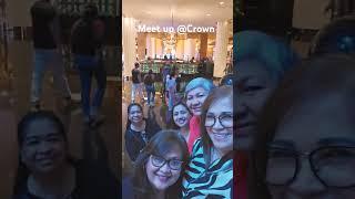 Girls meet up at Crown Casino, Melbourne
