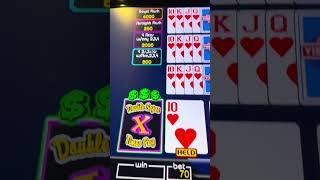 4 to the Royal on 10 hands...just need ONE ACE ❤️! #poker #videopoker #casino #royalflush #vegas