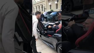 Billionaire gentleman getting out his exclusive Ferrari at Casino #monaco #luxury #lifestyle #fyp