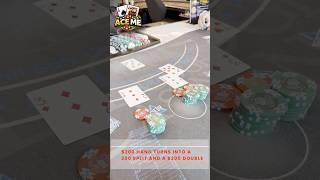 $200 hand turns into a split and a double down! (from Session 10)