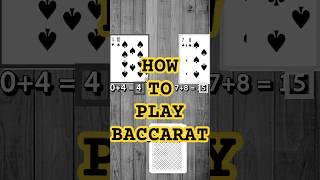 How to play Baccarat #shorts #cardgame #baccarat