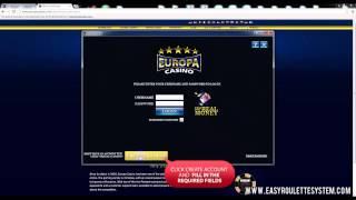 Europa Casino Sign-up Tutorial by EasyRouletteSystem.com
