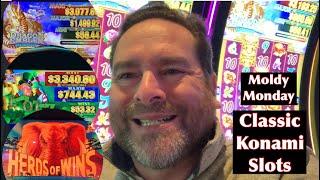 Playing Classic Konami Slots At The Casino - Dragon Emblem and Lucky O’Leary Jackpots, Herds of Wins