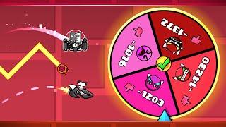 Гонка на РУЛЕТКЕ ХУДШИХ УРОВНЕЙ в Geometry Dash