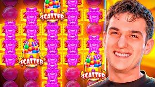 ПОЙМАЛИ 2 РЕТРИГГЕРА В SUGAR RUSH / ЭВЕЛОН ИГРАЕТ В КАЗИНО НА 10 МИЛЛИОНОВ