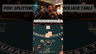 Remember guys… ALWAYS MAKE SURE YOU CAN RESPLIT YOUR ACES!!! #casino #blackjack #gambling #lasvegas