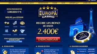 Bono bienvenida de Casino Europa
