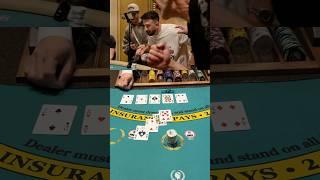 One of the most epic runs I’ve had in Las Vegas! #casino #blackjack #gambling #lasvegas #win