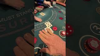 $2500/Hand Time To Win This Blackjack Hand #gambling #blackjack #casino #lasvegas