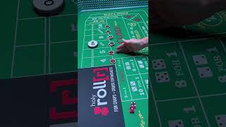 Rolling for a 6 and a FREE CRUISE! #craps #cruising #freecruise #shorts #casino #royalcaribbean