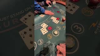 RISKING it all on This Hand of Blackjack! #casino #gambling #slots