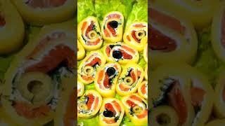 Праздничные закуски. Рулет из сыра