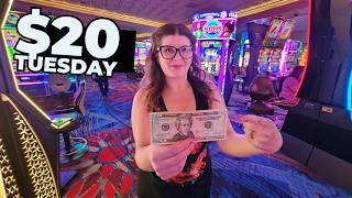 Ruby Beats the Casino Using the $20 Slot Method!