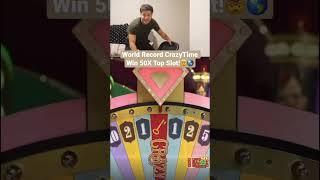 World Record CrazyTime Win 50X Top Slot! #crazytime #casino #slots #maxwin #hugewin #bigwin