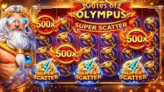 ЛУЧШИЙ ЗАНОС!!! ВЗЯЛ БОНУС ALL IN И НЕ ПРОГАДАЛ!!! ПОЙМАЛ ???? В GATES OF OLYMPUS SUPER SCATTER!