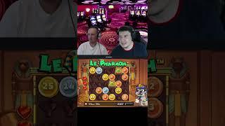 Раскопали Занос в Le Pharaon !#slot #casino #bigwin #заносынедели