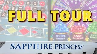 Sapphire Princess Casino Tour | Full Walkthrough (Latest Layout, Slots & Tables)