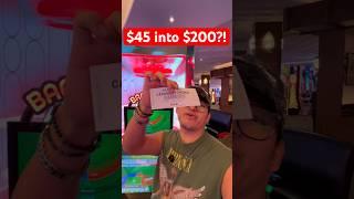 $45 into $200?!? #casino #gambling #lasvegas #craps #blackjack #baccarat