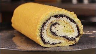 Он Просто ВОЛШЕБНЫЙ! Самый ВКУСНЫЙ Бисквитный Рулет! Весь Секрет в Сочной Начинке!