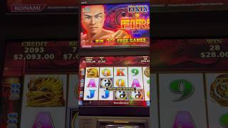 BIGGEST FULL SCREEN on YOUTUBE! For the Fists Of Fire Free Games!!! #casino #slot #lasvegas