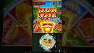 $20 UPGRADE Wheel Bonus on Huff N Even More Puff Slot #handpay #slots #casino #gambling #huffnpuff