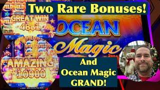 Ocean Magic and Ocean Magic Grand - Rare Bonuses on These Games...But Which Gives Me A Big Win?