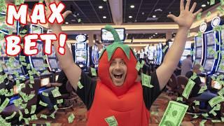 OMG! OUR NEW STRATEGY WORKED!  We Will It Max Bet Pennies For Big Winnies.