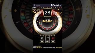 $47K Big win in Lightning Roulette 