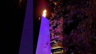 Fire show at Crown Casino Melbourne