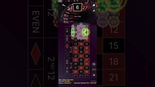 Huge Profit on 6 #roulette #casino #gambling #roulettestrategy #shorts